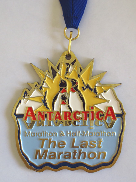 Antarctica Marathon medal (2013)
