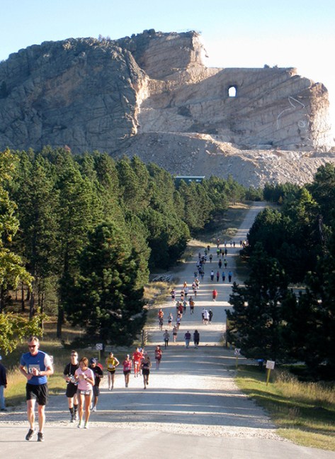 Mike Sohaskey running Run Crazy Horse Marathon 2011