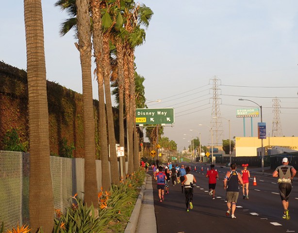 Disney Way - Avengers Half Marathon course