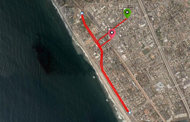 2015 Carlsbad 5000 - People's Course Google Earth map