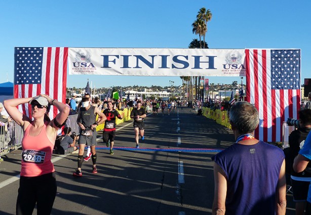 Inaugural USA Half Marathon Invitational Finish line
