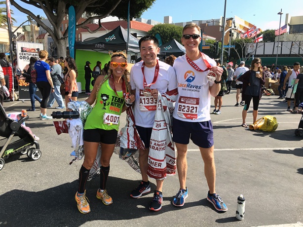 Mike Sohaskey & Paul Ishimine post-LA Marathon 2016