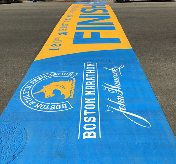 Boston Marathon finish line