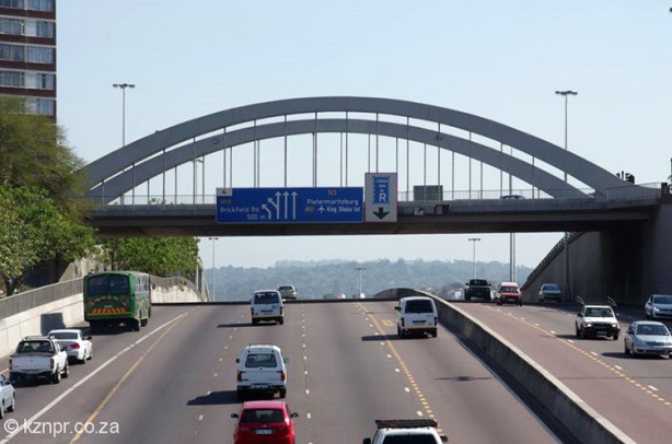 View of Tollgate Bridge along Comrades Marathon course
