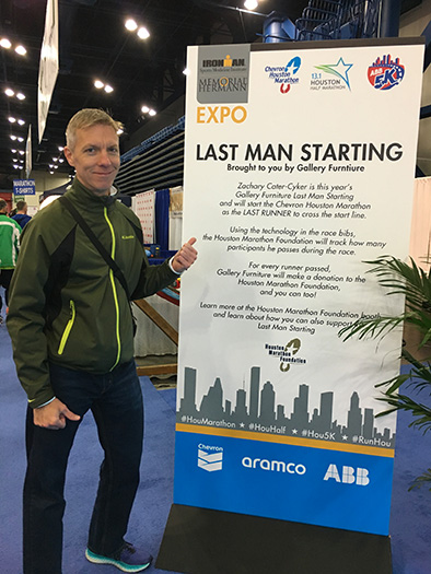 Houston Marathon Last Man Starting promotion