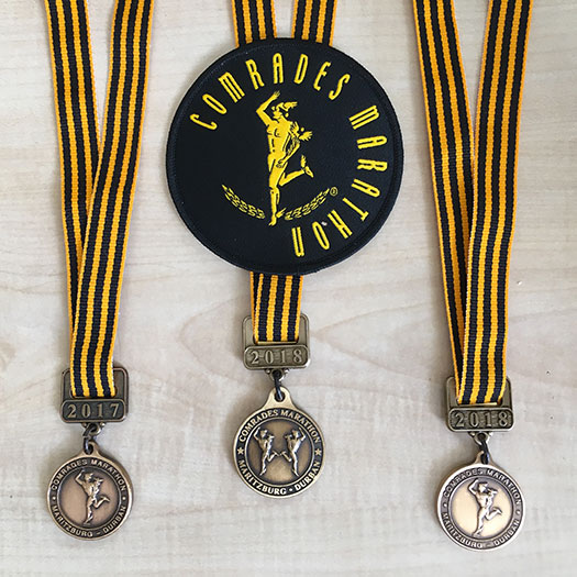 2017-2018 Comrades Marathons medals