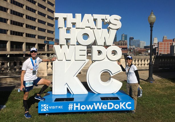 Mike Sohaskey & Katie Ho by That's How We Do KC sign