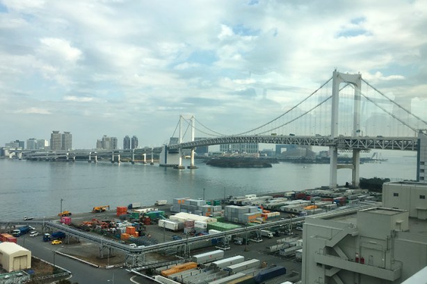 Rainbow Bridge across Tokyo Bay