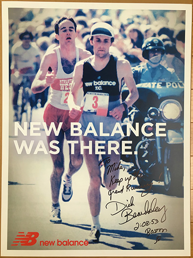 Dick Beardsley and Alberto Salazar during the 1982 Boston Marathon "Duel in the Sun"