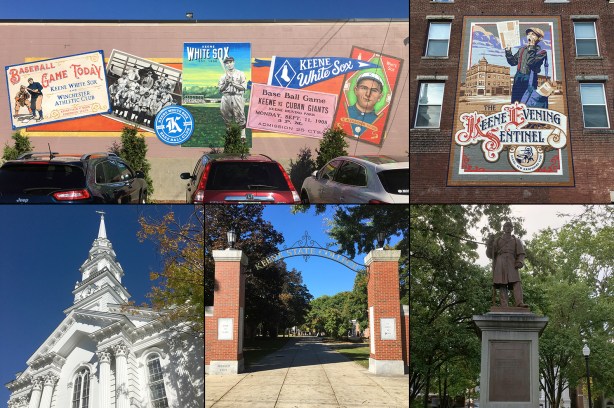 Collage of scenes from Keene, NH