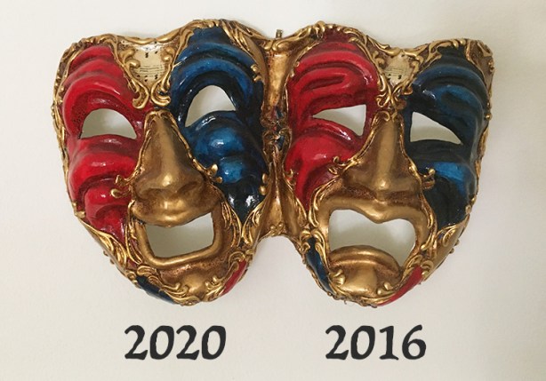 Comedy-tragedy masks